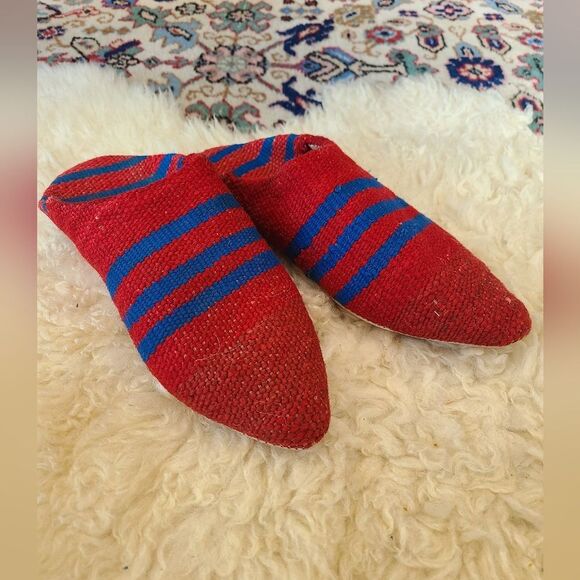 NWT Upcycled Moroccan Rug Slippers Size M [Womens 7-8] - Picture 4 of 10